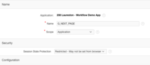 Create Global Application Items