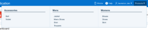 APEX Mega Menu - List with Sublist