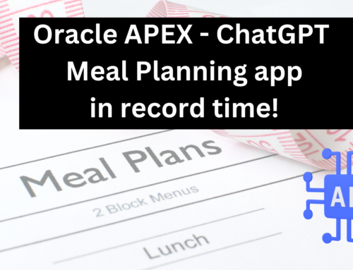 Building a ChatGPT Application with Oracle APEX in Record Time